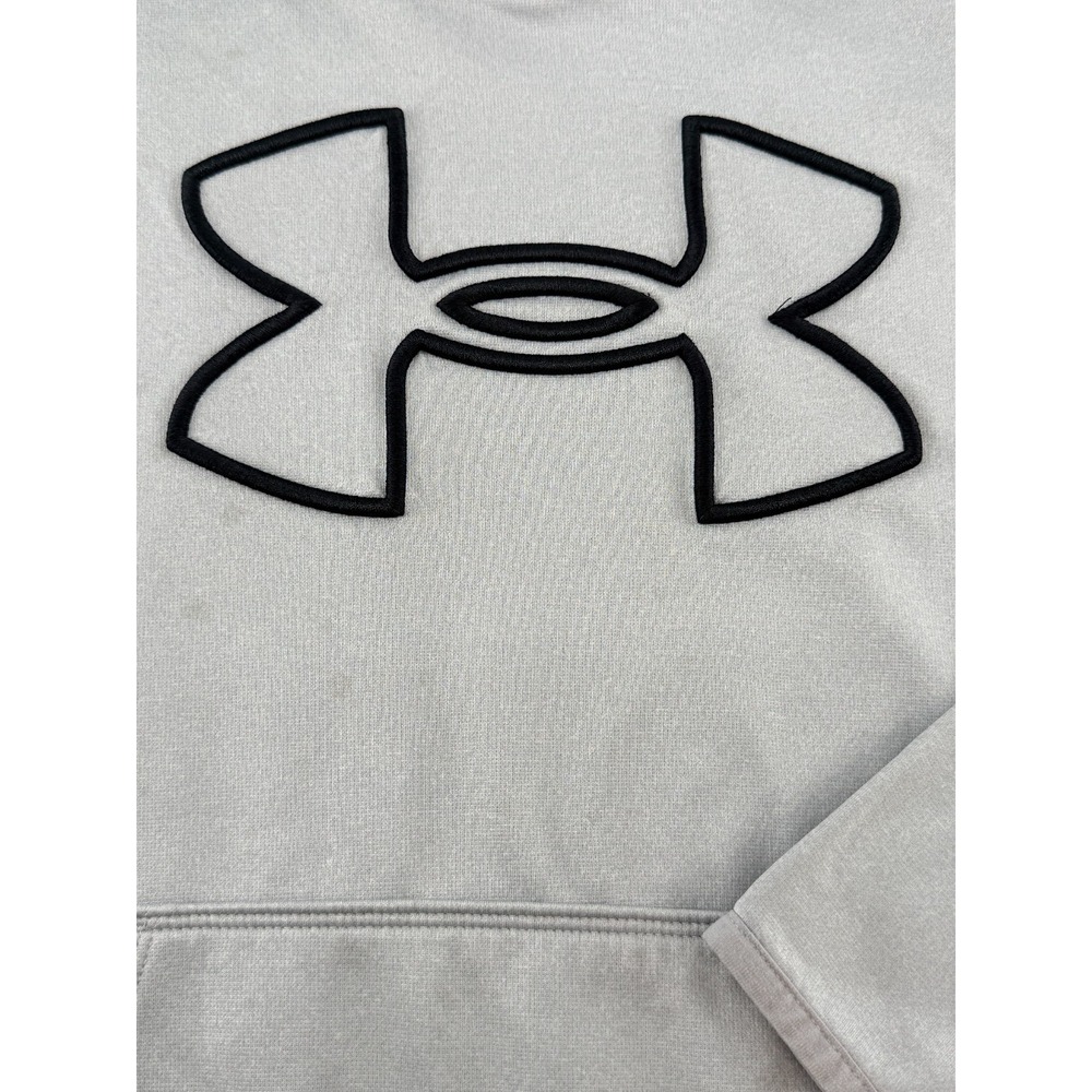 Under Armour Hoodie Mens Medium‎ Gray Pullover Athletic Training Lightweight - Picture 3 of 9